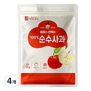 맛있는풍경 엄마가 선택한 순수사과, 4개, 30g