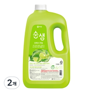 순샘 프레시라임 주방세제, 3L, 2개