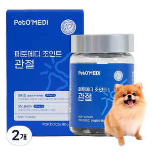 페토메디 강아지 관절 영양제 동물임상원료 페타질 2700mg 보스웰리아 5400mg 80정, 뼈/관절강화, 2개