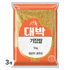 대박 기장쌀, 5kg, 3개