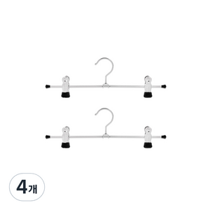 마와 논슬립 치마 바지 걸이 클립형 K30D, 블랙, 4개