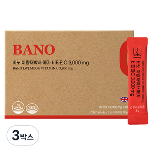 바노 이왕재박사 메가 비타민C 3000mg, 270g, 3박스