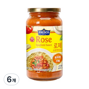 오뚜기프레스코 로제 스파게티 소스, 600g, 6개