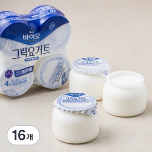 매일 바이오 그릭요거트 무가당 플레인, 80g, 16개