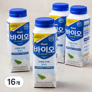 매일바이오 드링킹 플레인, 250ml, 16입