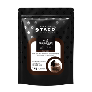 타코 리얼 쿠키앤크림 딜라이트 파우더, 1kg, 1개입, 1개