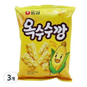 농심 옥수수깡, 70g, 3개