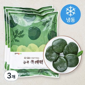 곰곰 쑥개떡 (냉동), 600g, 3개