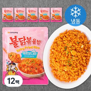 삼양 까르보 불닭 볶음밥 (냉동), 220g, 12팩