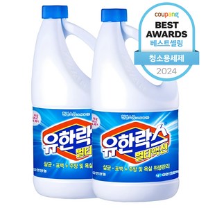 유한락스 멀티액션 레귤러, 1.8L, 2개