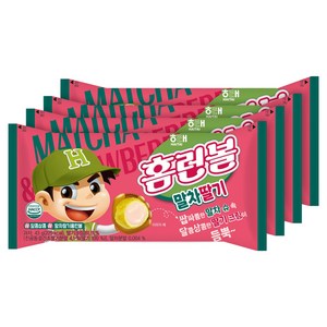 해태제과 홈런볼 말차딸기 스낵, 4개, 43g