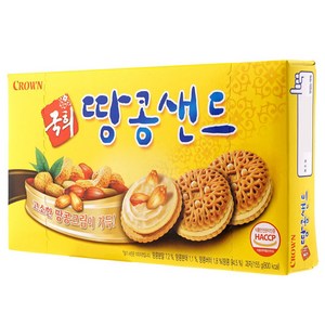 크라운 국희 땅콩샌드, 155g, 3개