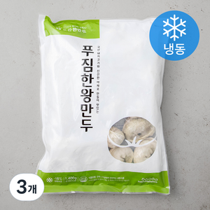 한만두 푸짐한 왕만두 (냉동), 1.4kg, 3개