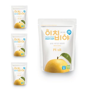 이치비야 동결건조 과일칩 배, 20g, 4개