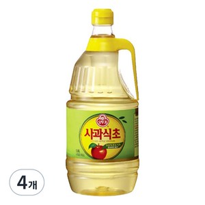 오뚜기 사과식초, 1.8L, 4개