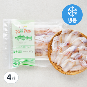 곰곰 직접썰은 동태포 (냉동), 600g, 4개