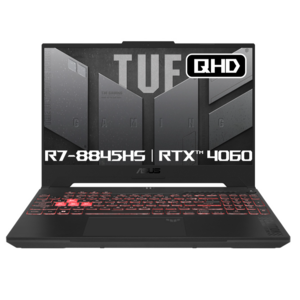 에이수스 2024 TUF 게이밍 A15 라이젠7 라이젠 8000 시리즈 지포스 RTX 4060, MechaGrey, 2TB, 32GB, WIN11 Home, FA507UV-HQ095W