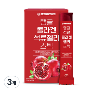 참앤들황토농원 탱글 콜라겐 석류젤리 스틱 15p, 300g, 3개