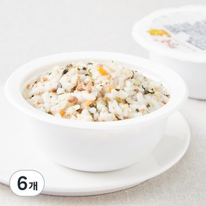 짱죽 이유식 완료기 13개월부터 아기밥, 혼합맛(한우/두부/고구마), 180g, 6개