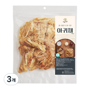 서울지앤비 두 번 구운 아귀채, 200g, 3개