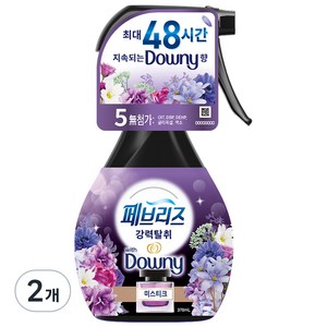 페브리즈 섬유탈취제 강력탈취 미스티크 본품, 370ml, 2개