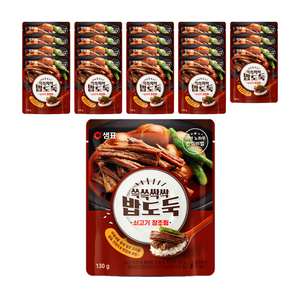 샘표 쓱쓱싹싹 밥도둑 쇠고기장조림, 130g, 20개