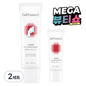 셀퓨전씨 산리오캐릭터즈 레이저 유브이 썬스크린 SPF50+ PA++++ + UV썬 25ml, 2세트