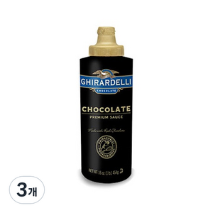 기라델리 초콜릿소스스퀴즈보틀, 454g, 3개