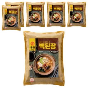 몽고식품 백된장, 4kg, 6개