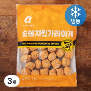 마니커에프앤지 순살치킨가라아게 (냉동), 1kg, 3개