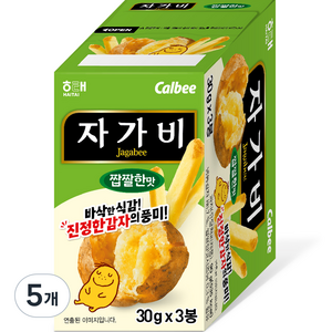 자가비 짭짤한 맛 3p, 90g, 5개