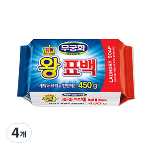 무궁화 왕표백비누, 450g, 4개