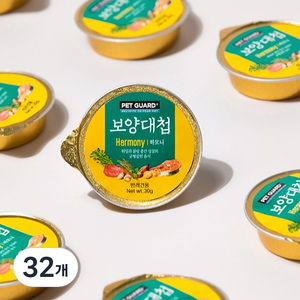 보양대첩 강아지 하모니 캔, 혼합맛(연어/참치), 30g, 32개