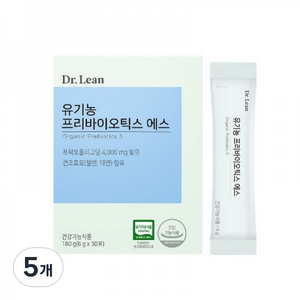 닥터린 유기농 프리바이오틱스 에스 유산균 30p, 5개, 180g