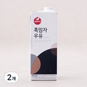 서울우유 흑임자 우유, 750ml, 2개