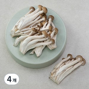 국내산 무농약 손질된 갈색 만가닥버섯, 300g, 4개