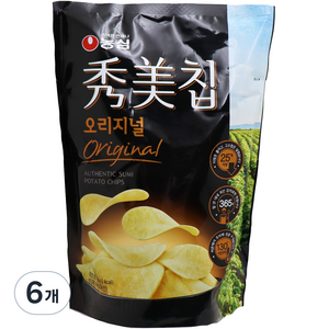 농심 수미칩 오리지널, 85g, 6개