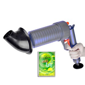 미니플 원터치 미니 초강력 에어 뚫어뻥 + 배수구크리너 그레이, 1개