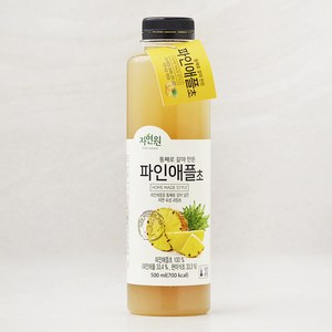 자연원 통째로 갈아 만든 파인애플초, 500ml, 1개