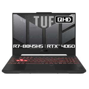 에이수스 2024 TUF GAMING A15 라이젠7 라이젠 8000 시리즈 지포스 RTX 4060, Mecha Gray, 512GB, 16GB, WIN11 Home, FA507UV-HQ095W