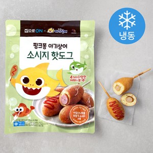 집으로온 핑크퐁 아기상어 소시지 핫도그 (냉동), 630g, 1개