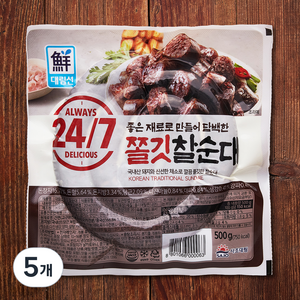 대림선 쫄깃 찰순대, 500g, 5개