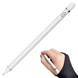 셀리코 정전식 스마트터치펜 초미세 CP 펜슬 + 정전기 방지장갑 1매, 화이트, 1개