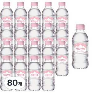 아워홈 지리산수 핑크, 330ml, 80개