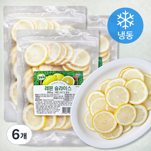 뉴뜨레 레몬 슬라이스 (냉동), 500g, 6개