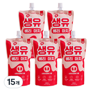 마이베프 펫밀크 생유베리마치, 크랜베리맛, 200ml, 15개