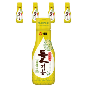 샘표 일편단심 통들깨 들기름, 200ml, 5개