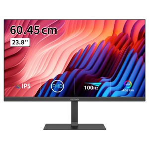 빅트랙 60.45cm FHD IPS 100Hz 평면 모니터 블랙, 24FM10001(일반)