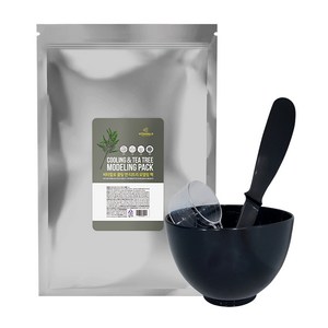 비타할로 쿨링 앤 티트리 모델링 팩 1KG + 팩도구 3종 세트, 1개입, 1개