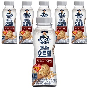 퀘이커 마시는 오트밀 오트&그레인, 50g, 6개